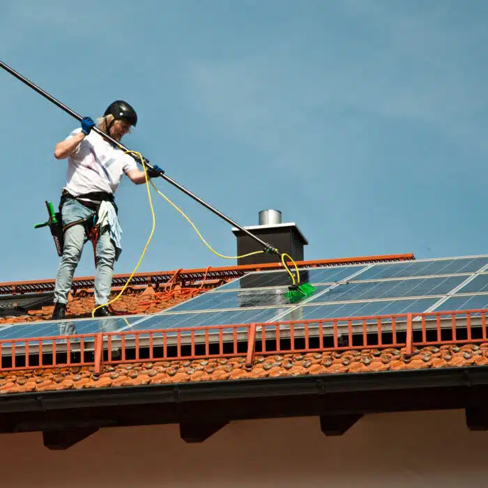 Reinigung einer Photovoltaikanlage
